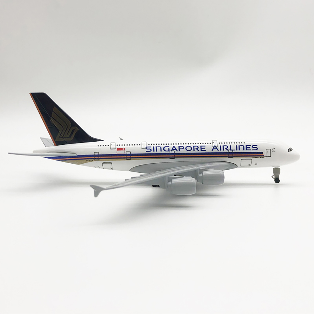 Kids Toys Singapore - 18cm Aircraft Model Airbus A380 Singapore