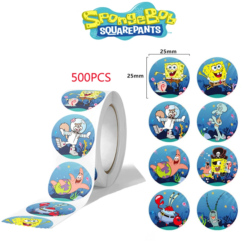 Kids Toys Cartoon Images - 500PCS SpongeBob SquarePants Stickers Cartoon Anime