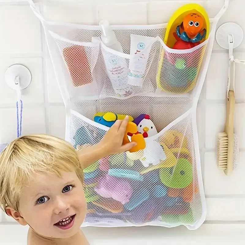 Kids Storage Toys - Toy Bag Net Bathroom Organizer Baby