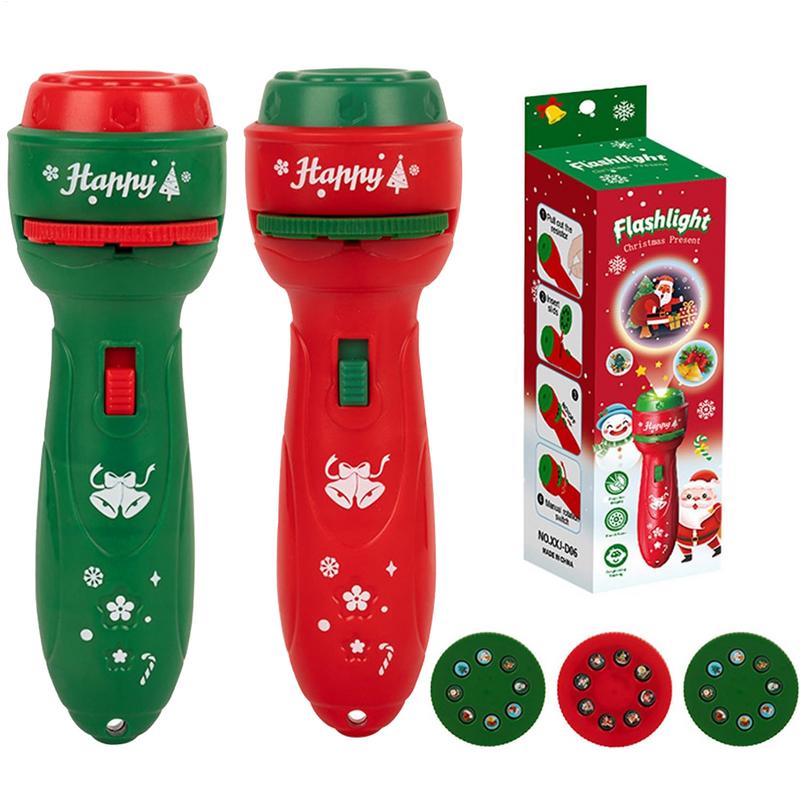 Kids Toys Cartoon Images - Christmas Handheld Flashlight projection lamp early