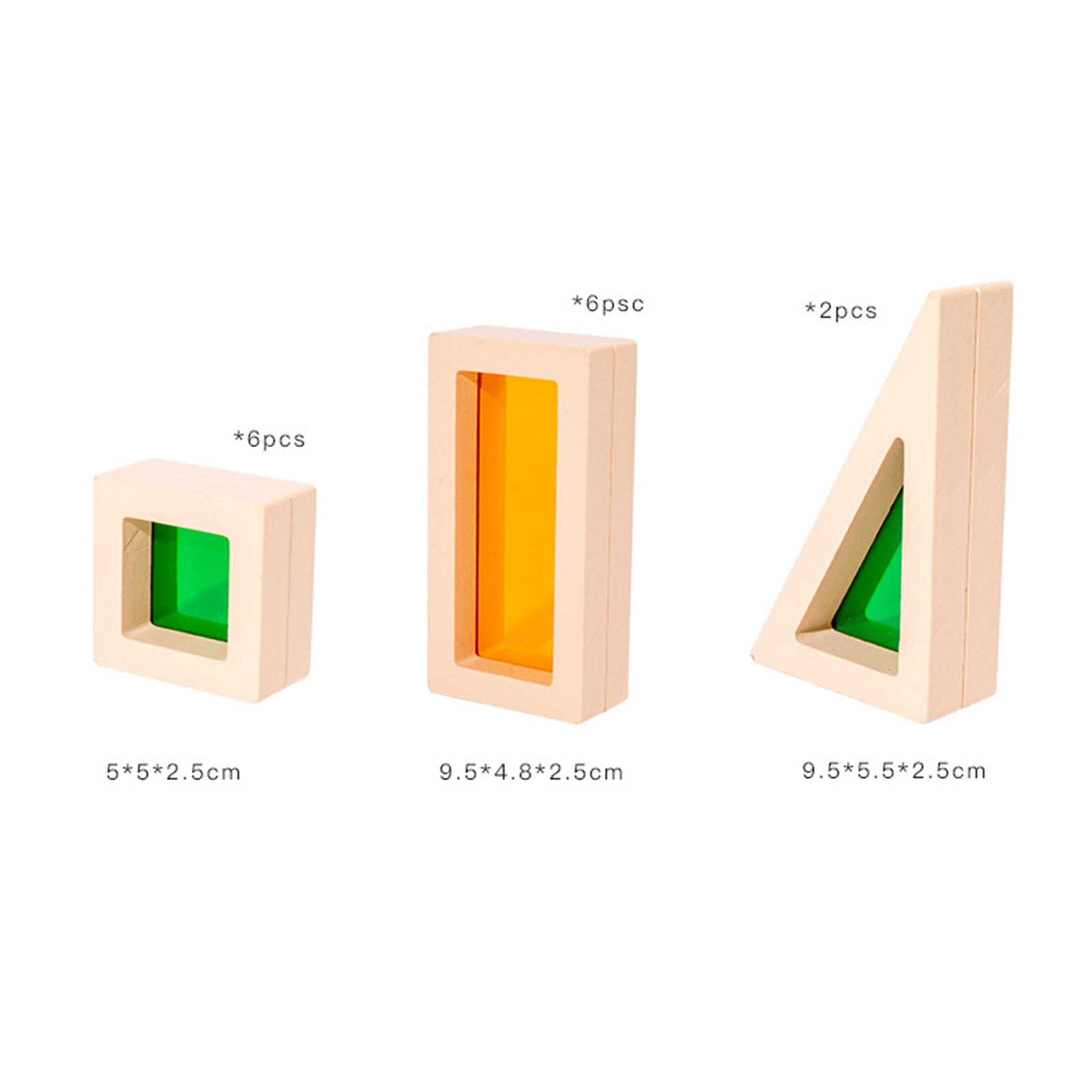 Wooden Blocks Stacking - 25 Pieces Stacking Building Blocks Educational