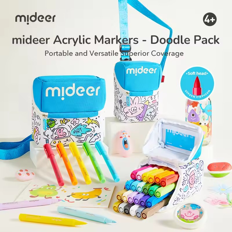Kids Toys Drawing Easy - Mideer Acrylic Markers Graffiti Set Strong