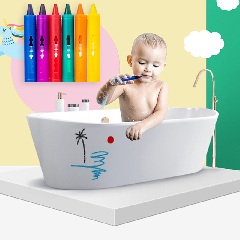 6colors Washable Bath Crayons  - Kids Toys Drawing Easy review and price