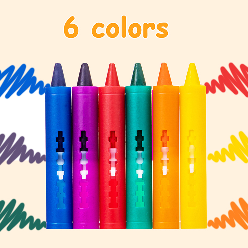 6colors Washable Bath Crayons  - Kids Toys Drawing Easy review and price