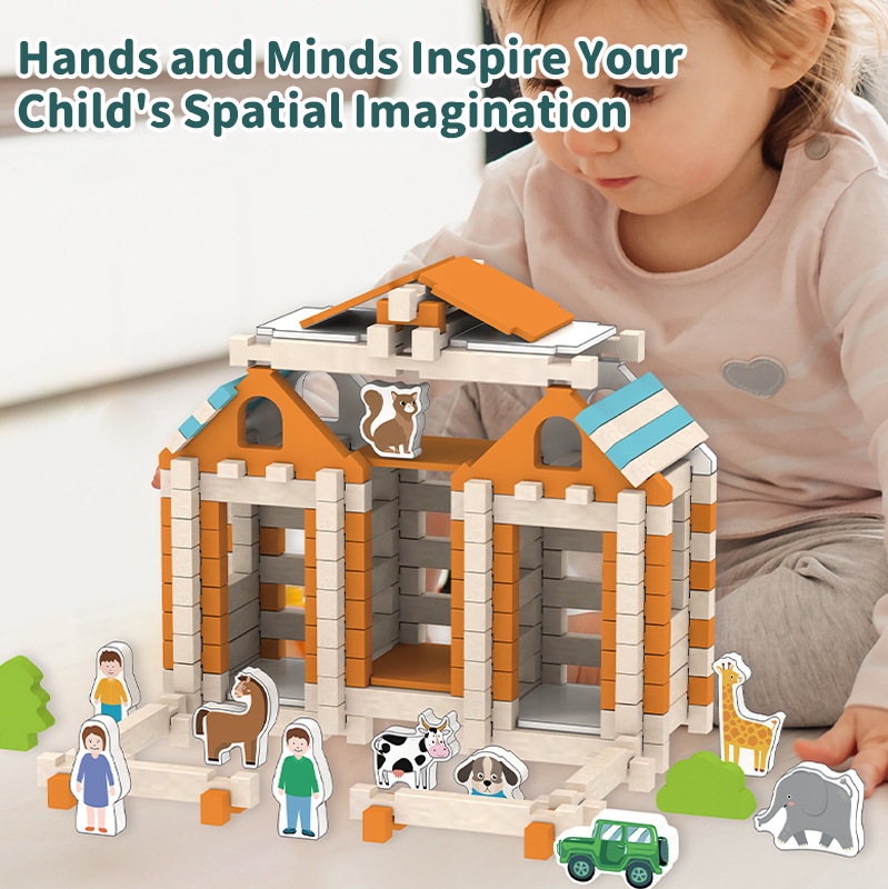 DIY Wooden Building Blocks Cit - Wooden Blocks Stacking review and price