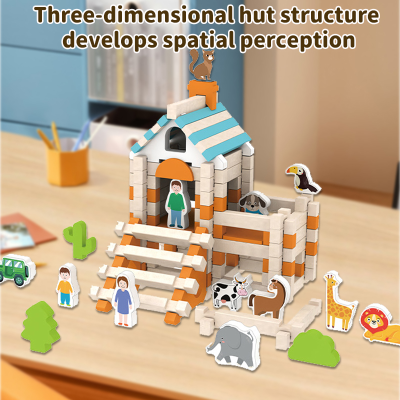 DIY Wooden Building Blocks Cit - Wooden Blocks Stacking review and price
