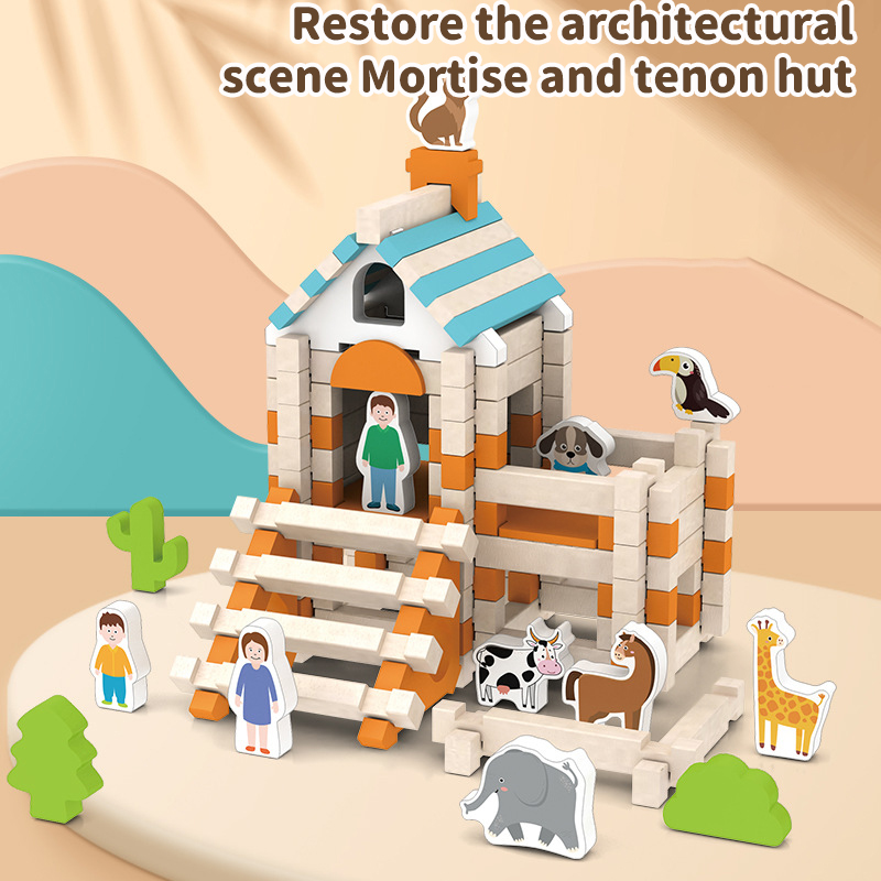 DIY Wooden Building Blocks Cit - Wooden Blocks Stacking review and price