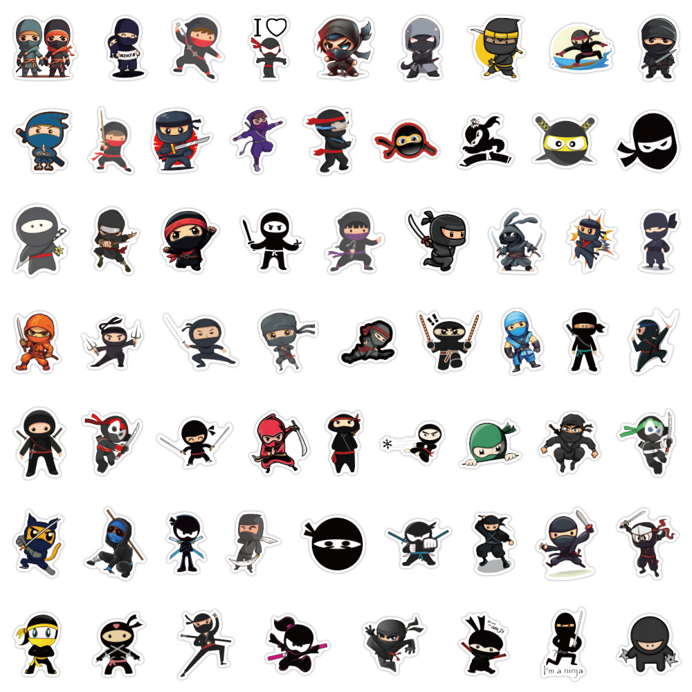 60PCS Ninja Samurai Cartoon Im - Kids Toys Cartoon Images review and price