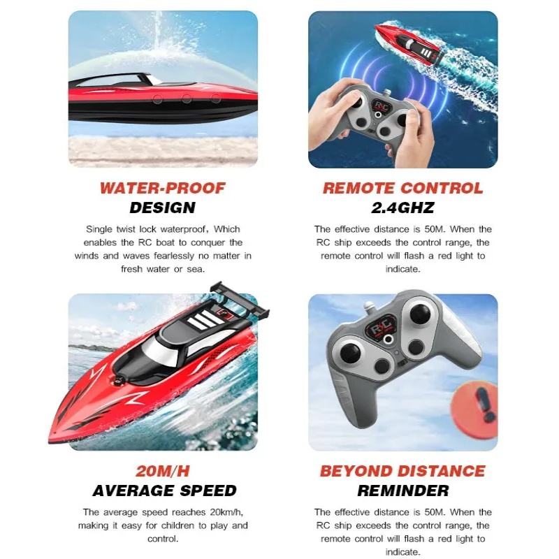 2.4G RC Boat High Speed Remote - Kids Toys Company review and price
