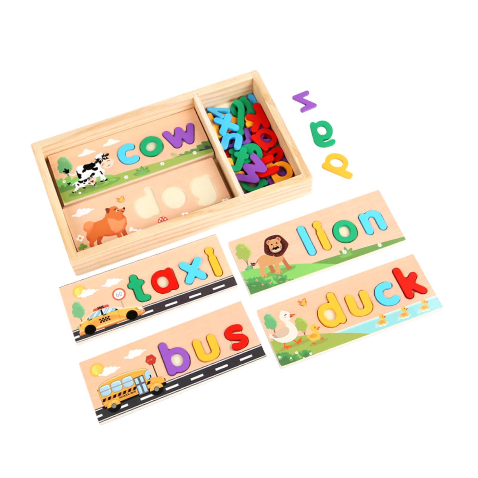 Wooden Spell Learning Toys wit - Kids Toys 2 Year Old review and price