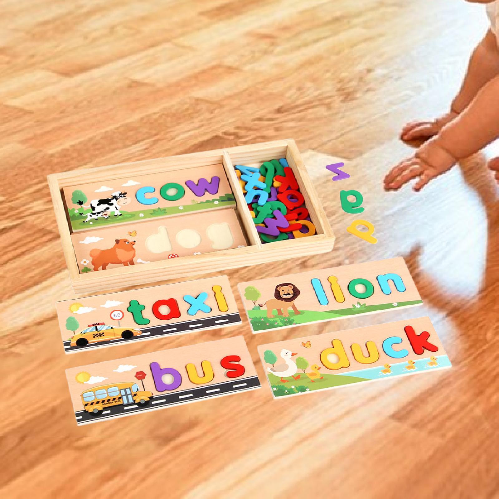 Wooden Spell Learning Toys wit - Kids Toys 2 Year Old review and price