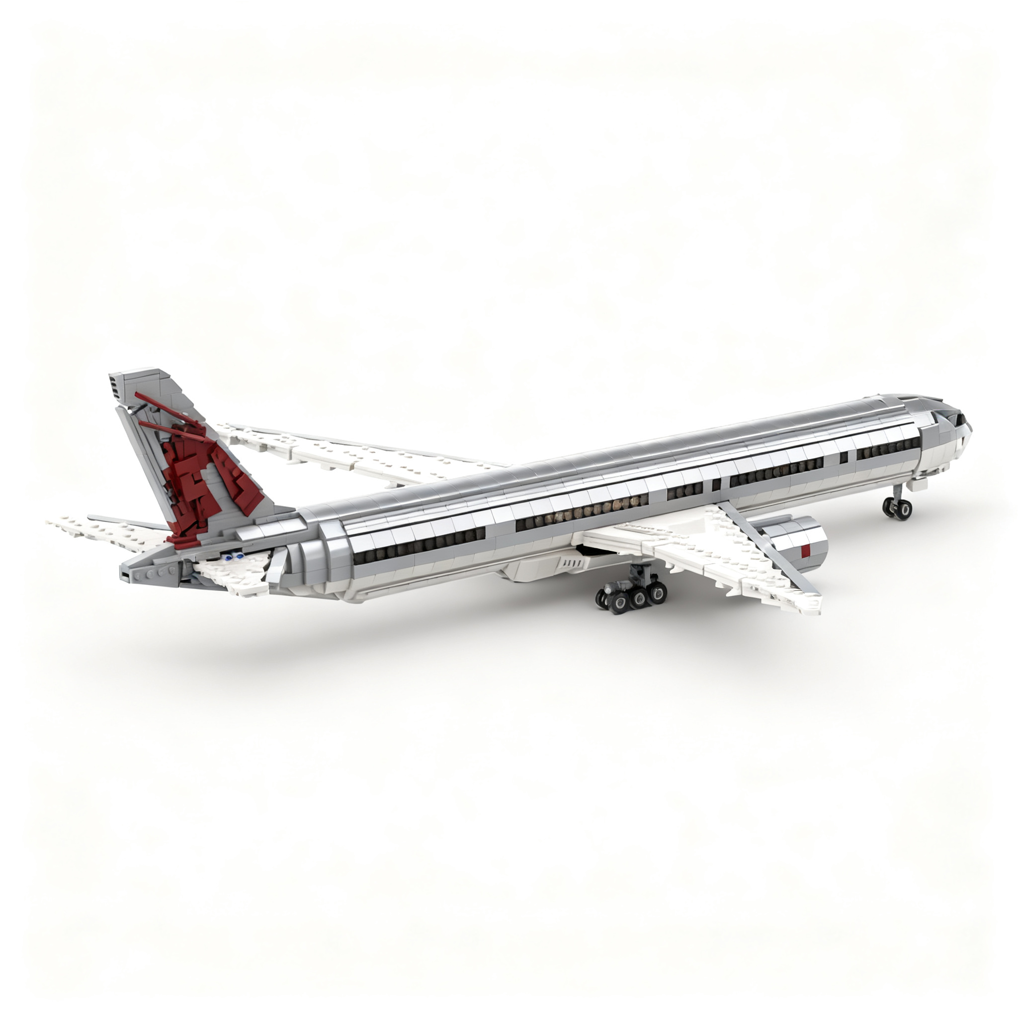 2171pcs MOC Boeing 300ER Qatar - Kids Toys Qatar review and price