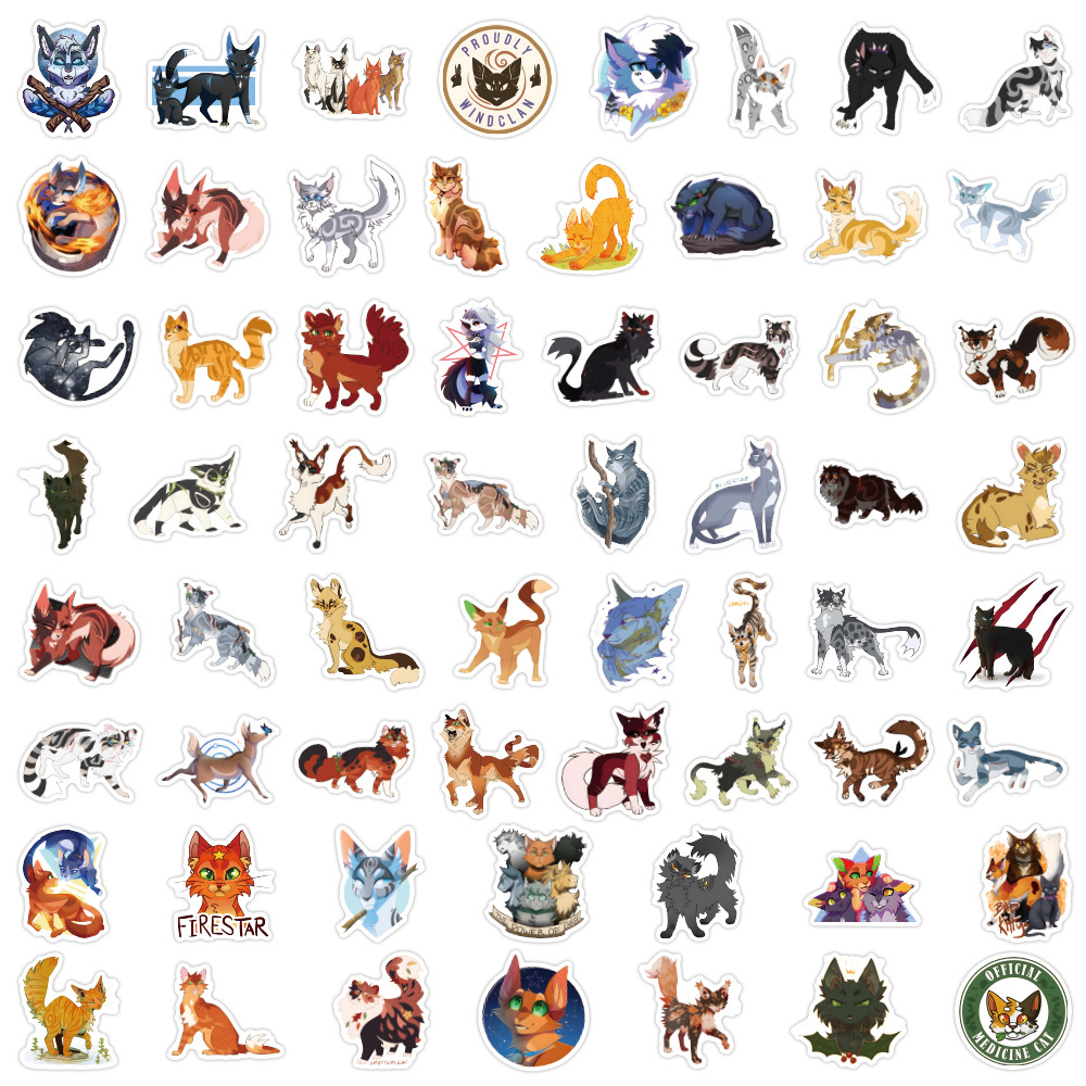 60PCS Warriors Cats Secondary  - Kids Toys Cartoon Images review and price