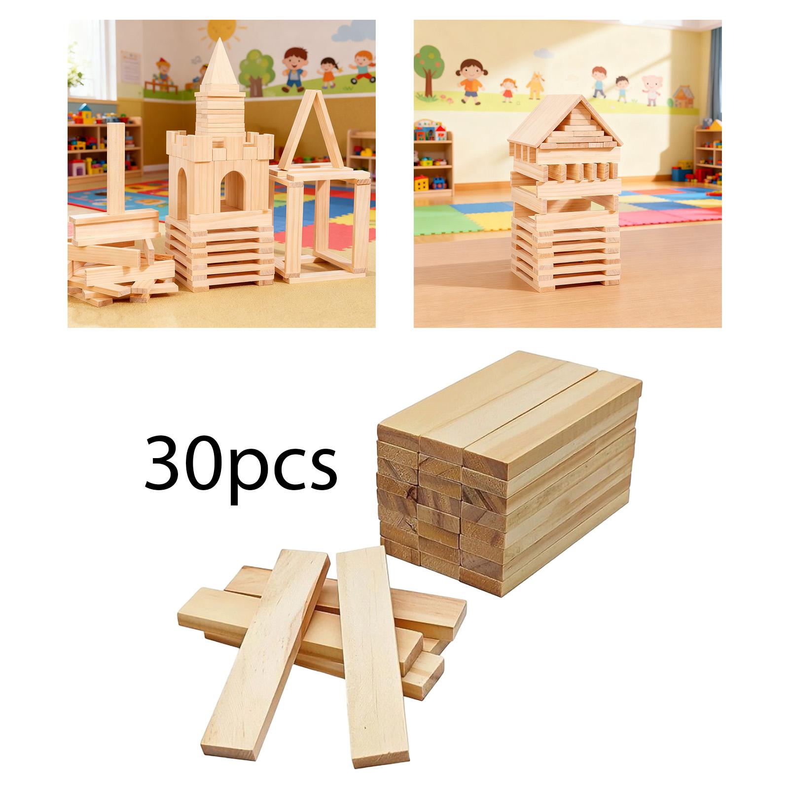 Wooden Blocks for Crafts Compa - Wooden Blocks Stacking review and price
