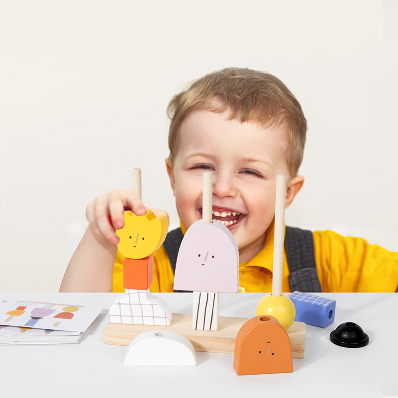 Montessori 3D Wooden Creative  - Wooden Blocks Stacking review and price