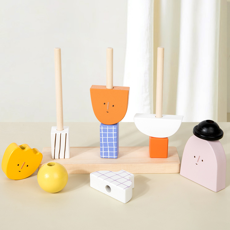 Montessori 3D Wooden Creative  - Wooden Blocks Stacking review and price