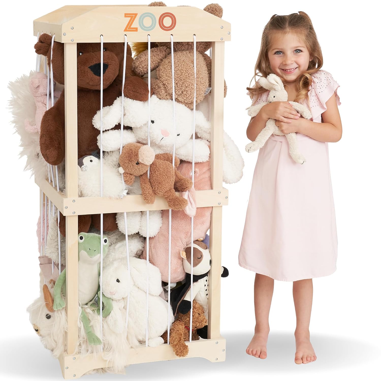 Easy Assembly Large Wooden Plu - Kids Storage Toys review and price