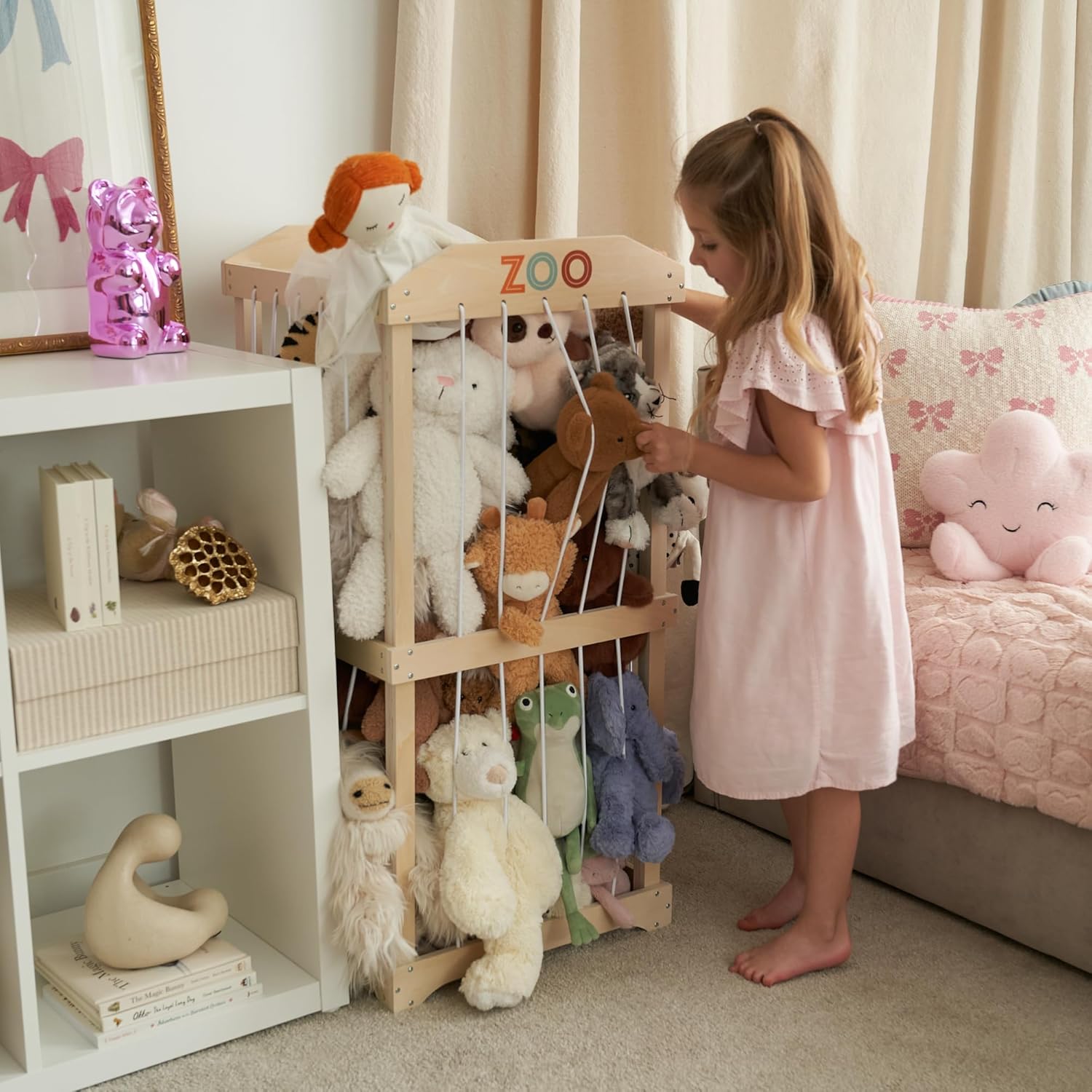 Easy Assembly Large Wooden Plu - Kids Storage Toys review and price