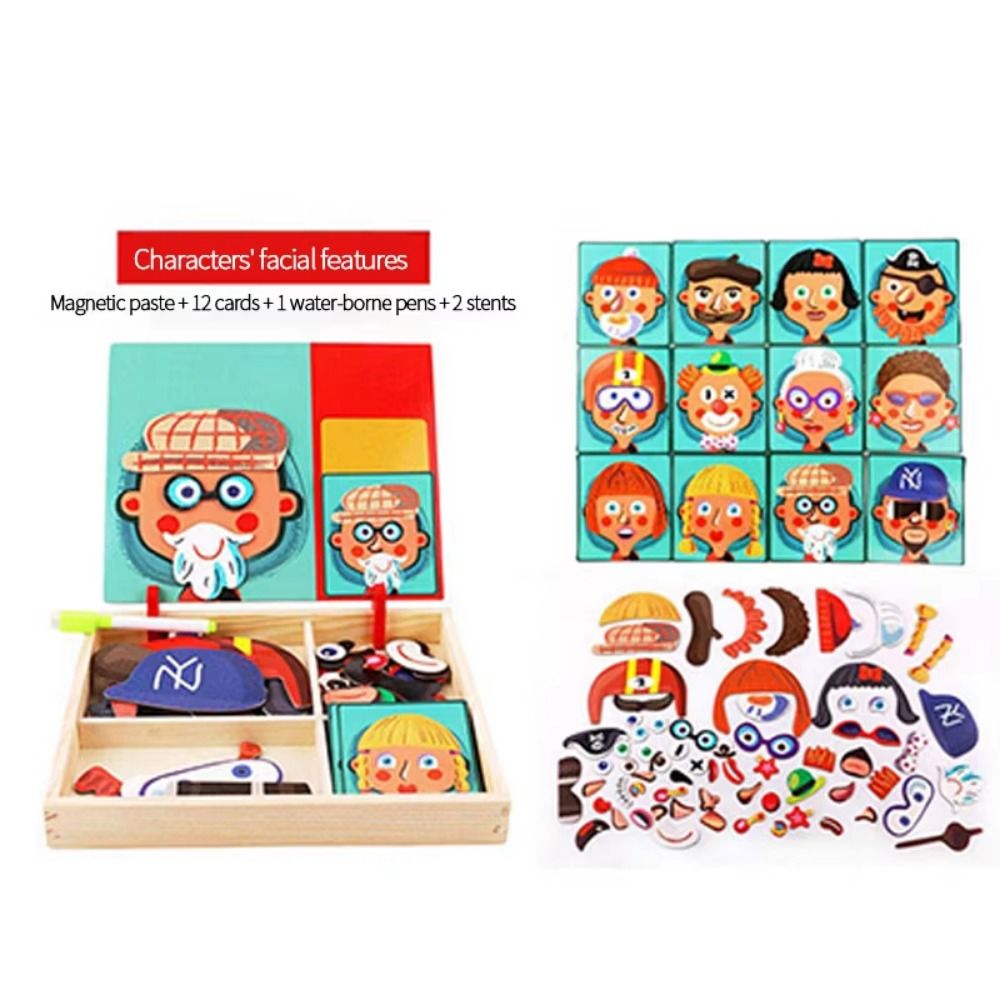 Wood Magnetic 3D Puzzles with  - Kids Toys Drawing Easy review and price