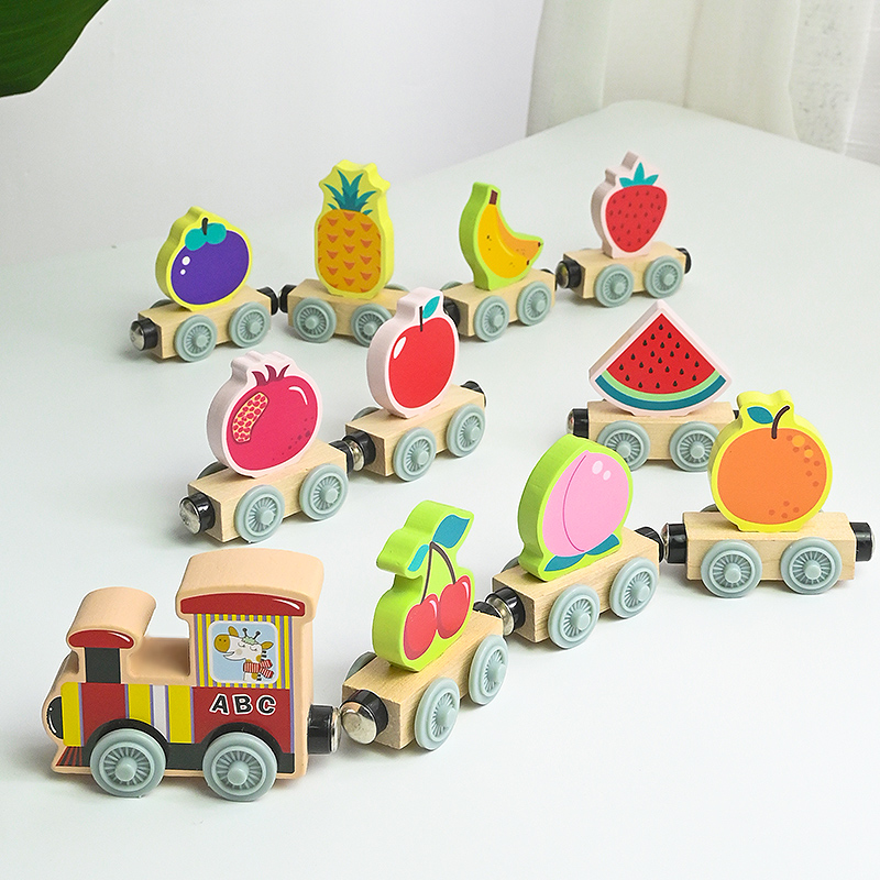 Magnetic Wooden Small Train To - Wooden Blocks Stacking review and price