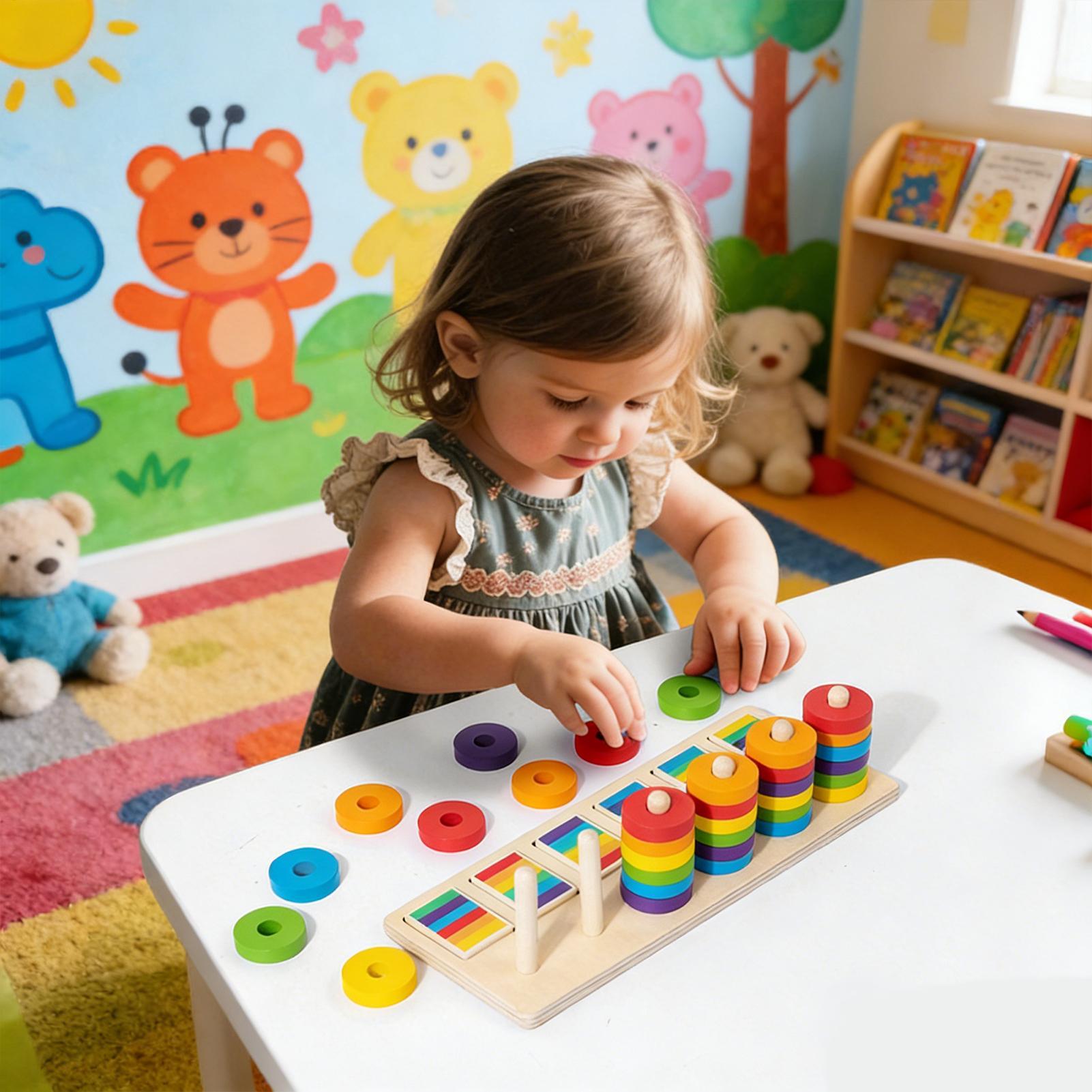 Wooden Stacking Toys Education - Wooden Blocks Stacking review and price