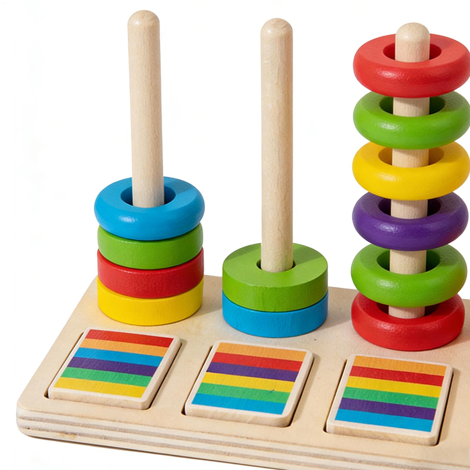 Wooden Stacking Toys Education - Wooden Blocks Stacking review and price