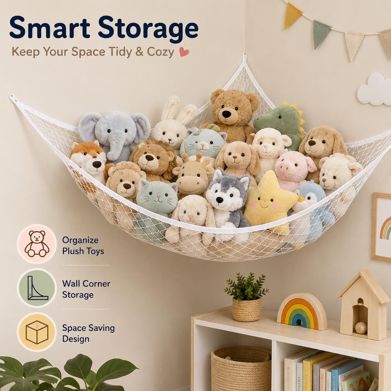 Mesh Toy Storage Hammock Hangi - Kids Storage Toys review and price