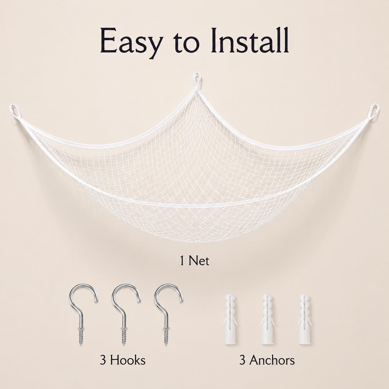 Mesh Toy Storage Hammock Hangi - Kids Storage Toys review and price