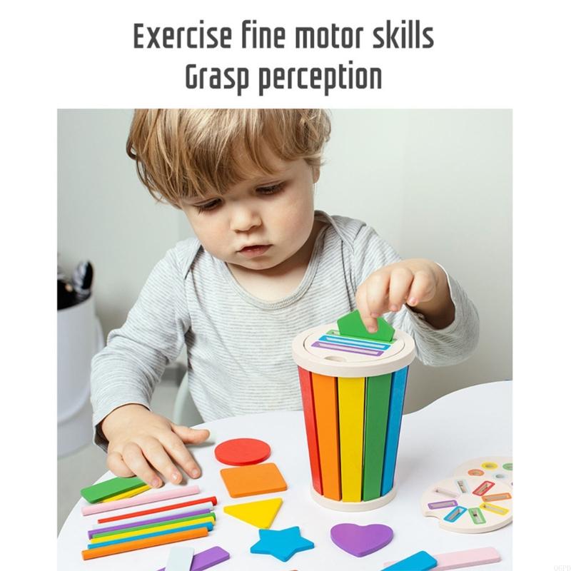Educational Wooden Sorter Toy  - Kids Toys 2 Year Old review and price