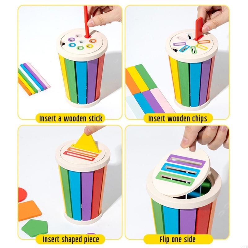 Educational Wooden Sorter Toy  - Kids Toys 2 Year Old review and price