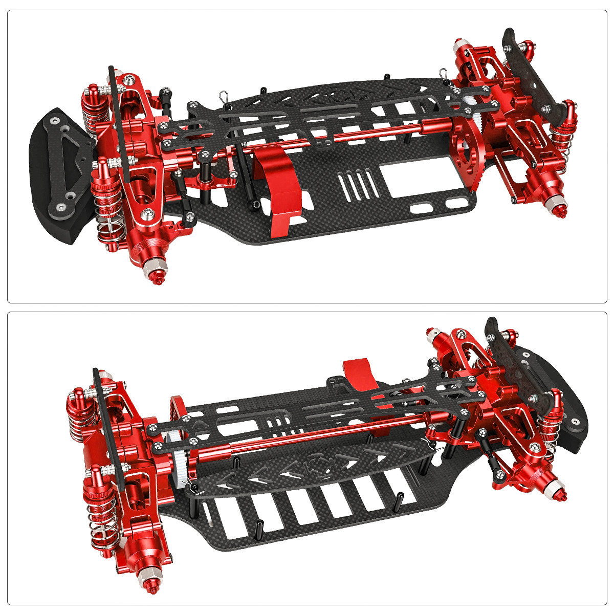 Aluminum & Carbon Fiber Frame  - Tamiya Model Rc Car review and price