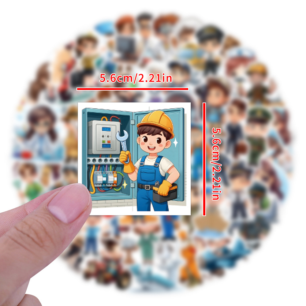 60PCS Career Work Career Stick - Kids Toys Cartoon Images review and price