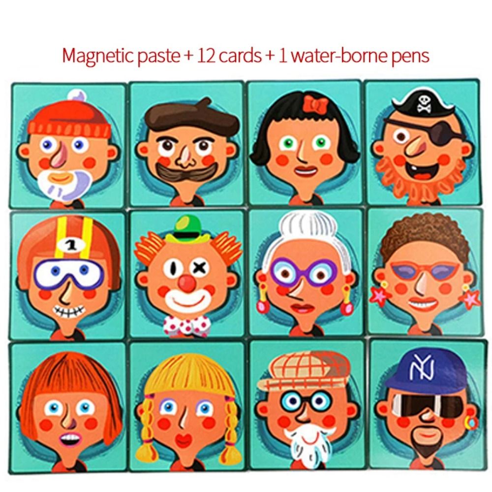 Wood Magnetic 3D Puzzles Reusa - Kids Toys Drawing Easy review and price