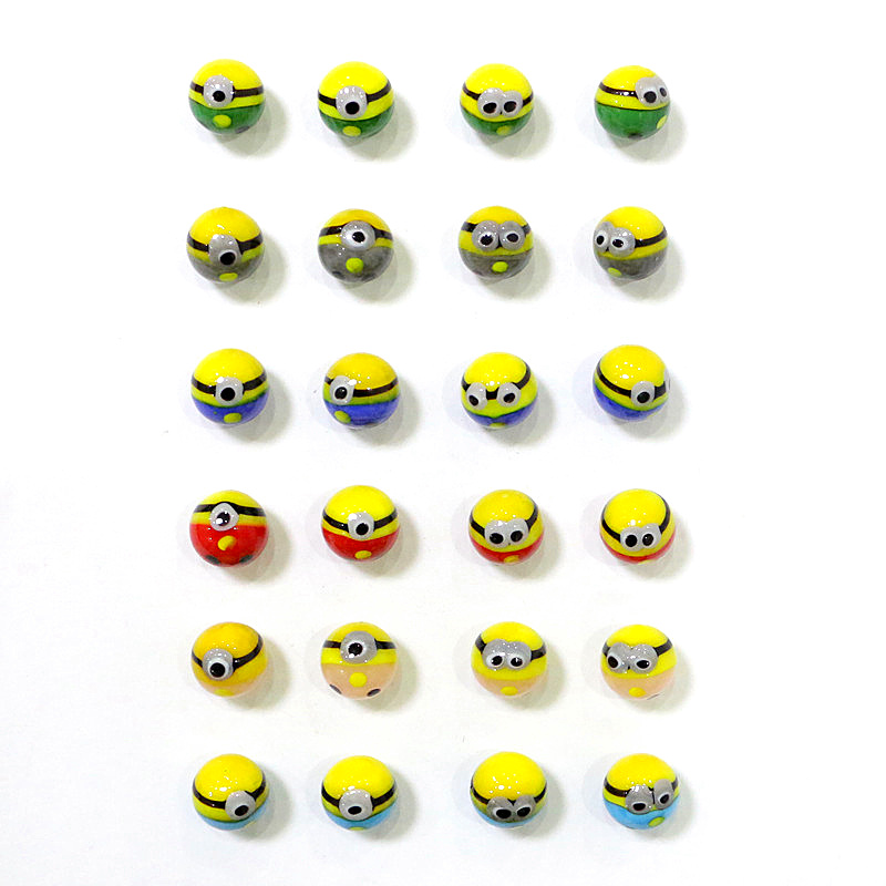 24Pcs Cute Rare Glass Marbles  - Kids Toys Cartoon Images review and price