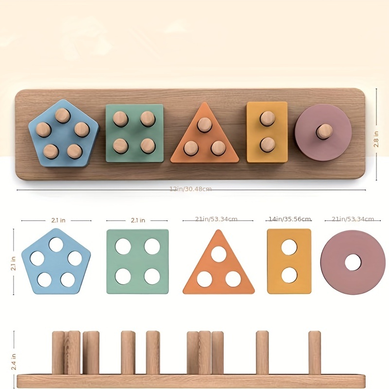 Montessori Toys For 18+ Months - Wooden Blocks Stacking review and price