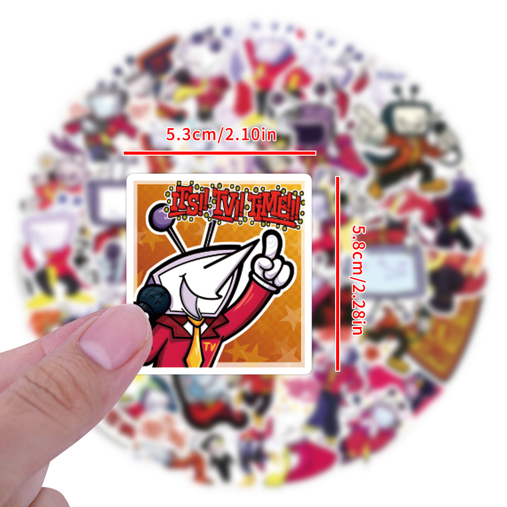 55PCS DELTARUNE Tenna Stickers - Kids Toys Cartoon Images review and price